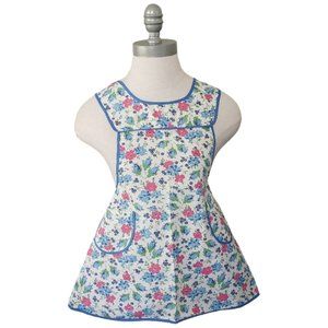 CT651 Vintage Hand Made Petite Floral Apron with pockets